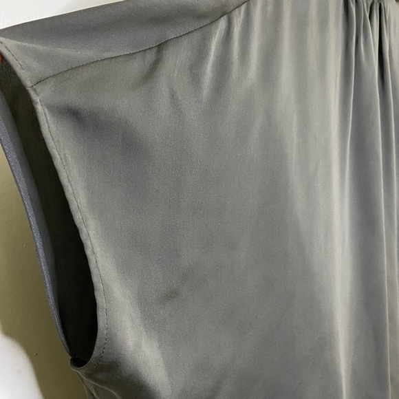 Vince Sheer Silk Cap Dolman Popover Blouse Black 100% silk - Picture 7 of 11